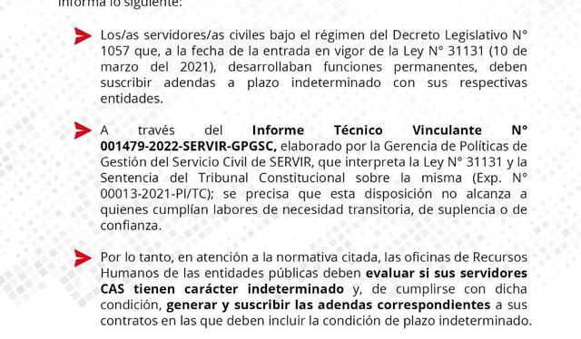  Comunicado de SERVIR. Foto: SERVIR   