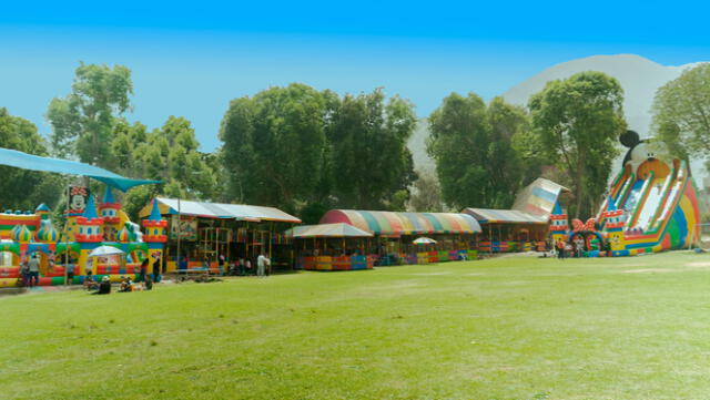  Los juegos inflables en el club Samaña tienen un costo adicional. Foto: Club Samaña 