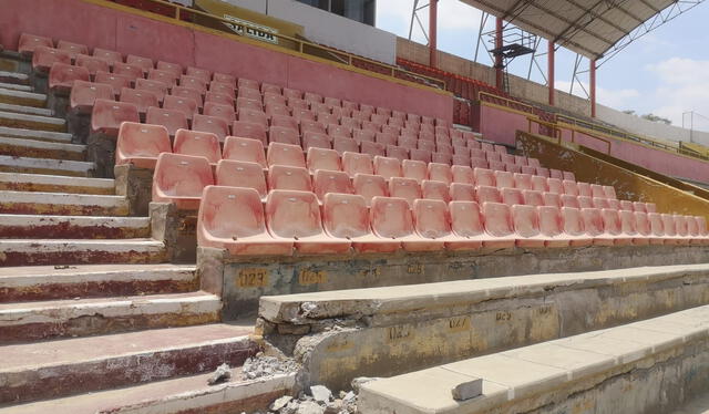 El estadio principal de la región Piura se encuentra en precarias condiciones. Foto: Almendra Ruesta/URPI-LR   