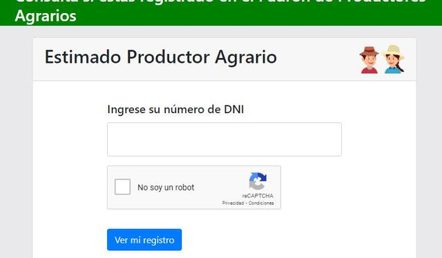  Estar registrado en el Padrón de Productores te permite acceder a bonos agrarios. Foto: Midagri   