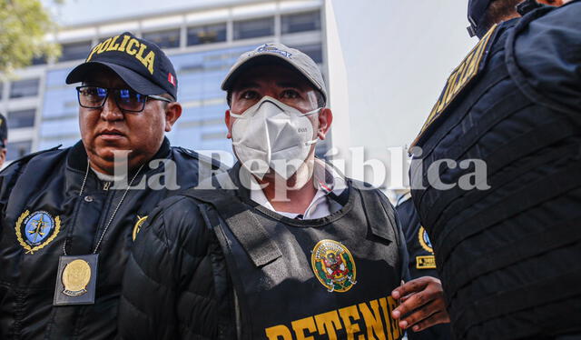 Detenido. Exalcalde de La Joya fue intervenido. Foto: Rodrigo Talavera/ LR   