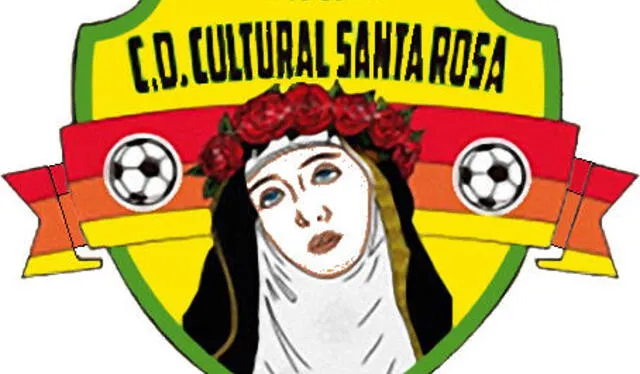 Uno de los escudos antiguos de Cultural Santa Rosa que no llevaba las tres estrellas. Foto: Escudos de fútbol y equipaciones   