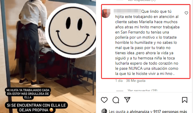 La denuncia de una usuaria de Instagram en contra de Mariella Zanetti. Foto: Instagram   