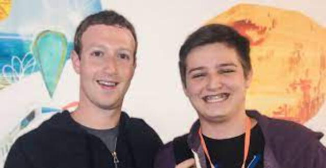  Michael Sayman y Mark Zuckerberg. Foto: Andina   