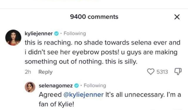  Kylie Jenner aclara qué pasó y Selena Gomez lo acepta. Foto: captura de Tiktok<br><br>  