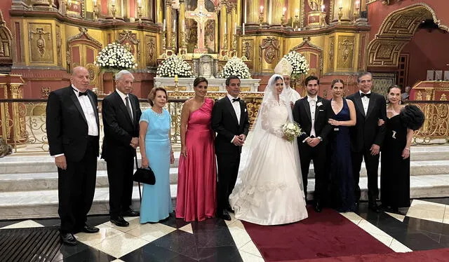  Boda de nieta de Mario Vargas Llosa, Josefina Vargas, con Emiliano Camarena. Foto: difusión   