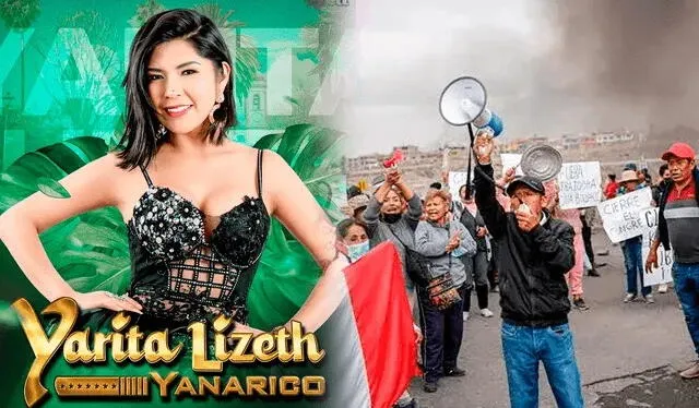 Yarita Lizeth apoya a los manifestantes de Puno. Foto: composición LR/Instagram 
