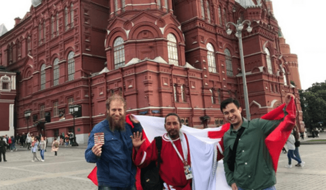  El hincha israelita viajó a Rusia 2018 para alentar a la selección peruana. Foto: La República   