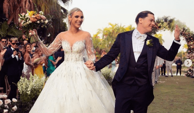 Lele Pons y Guaynaa en su matrimonio. Foto: Instagram/lelepons   