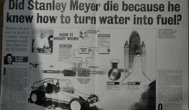 Stanley Meyer | motor de agua | Stanley Meyer, el hombre que inventó el motor de agua y cómo fue su misteriosa muerte | stanley meyer como murió | stanley meyer planos