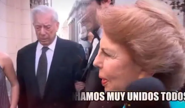  Mario Vargas Llosa y Patricia Llosa caminaron juntos por las calles de Lima. Foto: composición/LR/captura de Willax - Video: Willax    