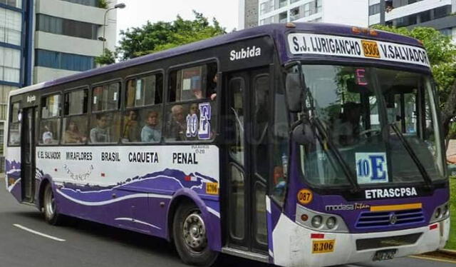 La línea de buses 10 E recorre la avenida Caquetá en San Martín de Porres. Foto: Facebook/SJLOpina   