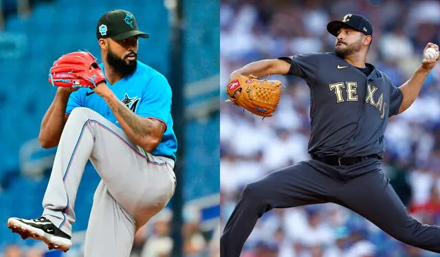 Sandy Alcantara y Martín Pérez son los pitchers que abrirían por República Dominicana y Venezuela, respectivamente. Foto: composición LR / AFP   