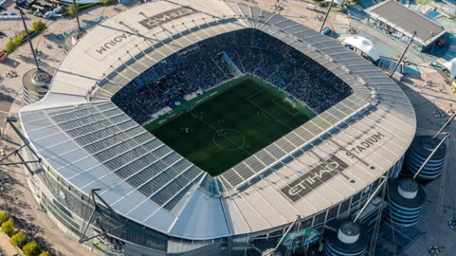 Etihad Stadium, escenario en el que juega de local el Manchester City. Foto: EFE   