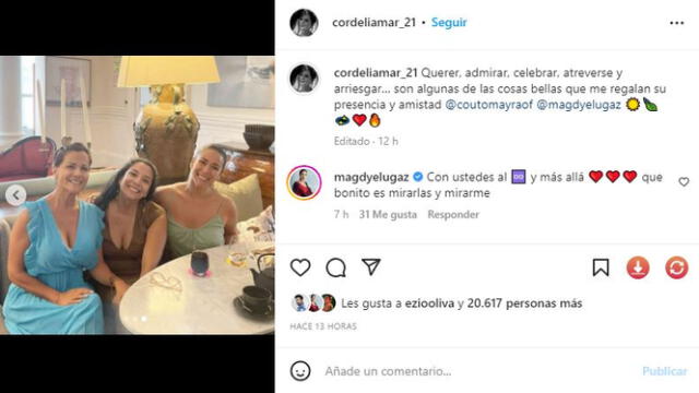  Actrices de "Al fondo hay sitio" juntas. Foto: captura/Instagram 