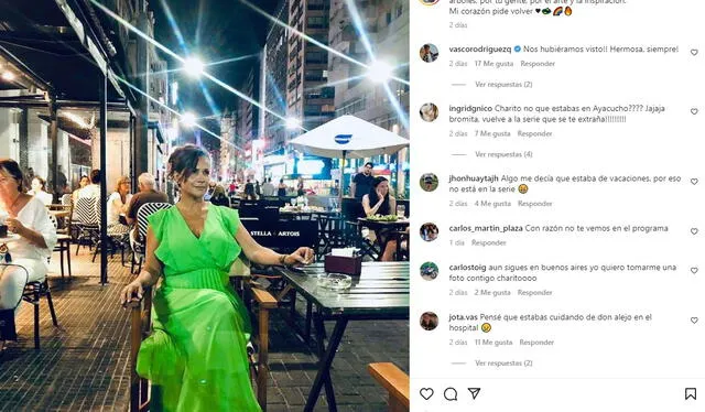  Mónica Sánchez se fue de viaje a Argentina. Foto: Instagram/Mónica Sánchez   