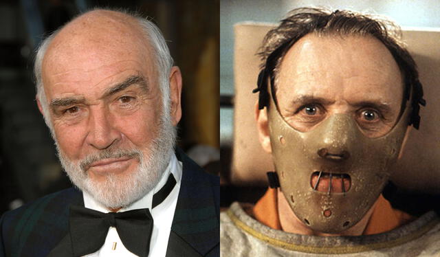 Sean Connery pudo ser Hannibal Lecter de "El silencio de los inocentes". Foto: composición LR 