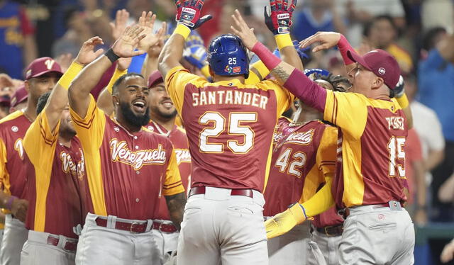 ¡Venezuela quedó a tiro de la clasificación a cuartos de final del Clásico Mundial de Béisbol! Foto: Eric Espada/AFP 