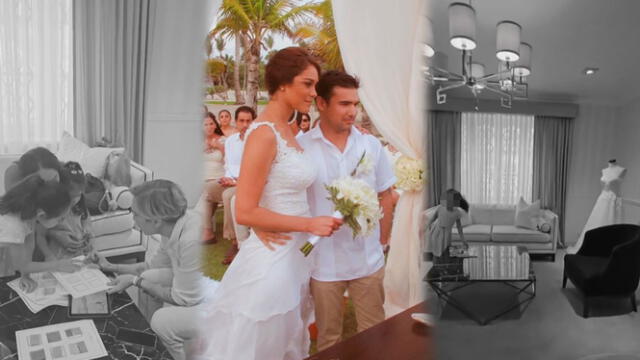  Karen Schwarz y Ezio Oliva se casaron. Foto: composición LR/Instagram/Karen Schwarz  