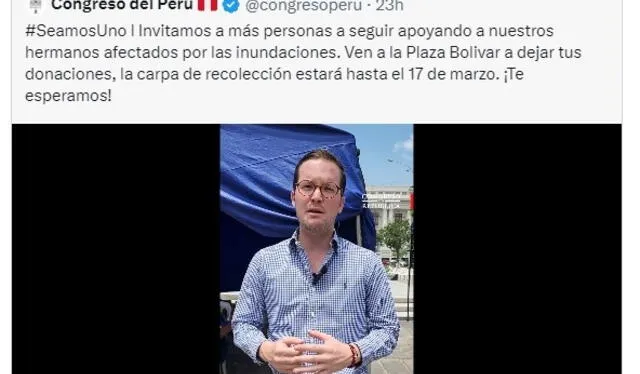 Susel Paredes critica que Congreso esté pidiendo donaciones a peruanos luego de gastar presupuesto en viajes personales. Foto: captura de Twitter/Susel Paredes.    