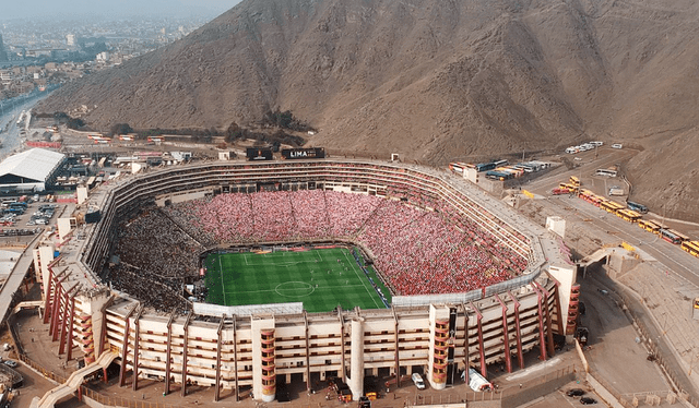 Vista aérea del estadio más grande del Perú, el Monumental. Foto: Flickr   