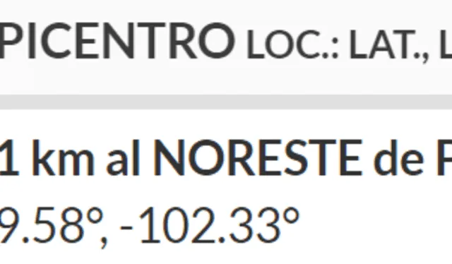 Último temblor de hoy en México. Foto: SSN   