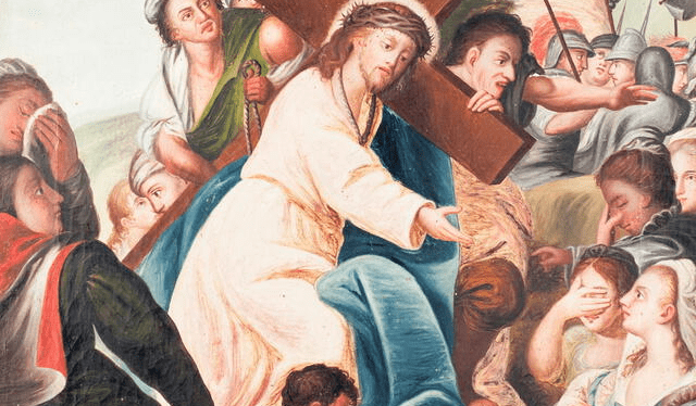 Octava estación: Jesús consuela a las mujeres de Jerusalén. Foto: Duomo di S. Biaggio   