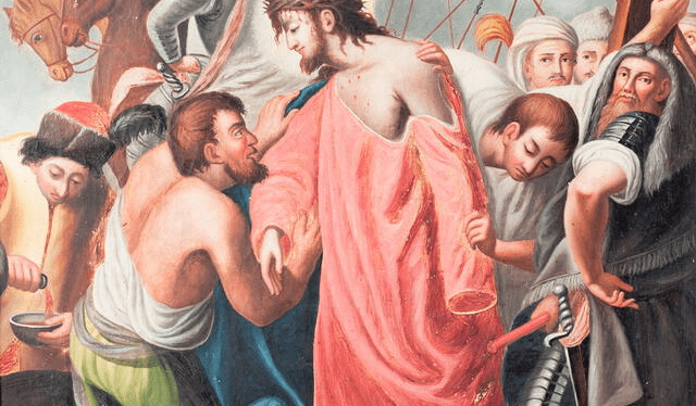 Décima estación: Jesús es despojado de sus vestiduras. Foto: Duomo di S. Biaggio   