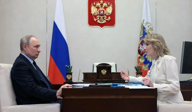 Maria Lvova-Belova es una funcionaria muy cercana a Vladimir Putin. Foto: AFP   