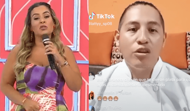  Usuarios aplaudieron que Chef haya hablado la verdad sobre Ethel Pozo. Foto: composición LR/ captura de América TV/ captira de Tiktok   