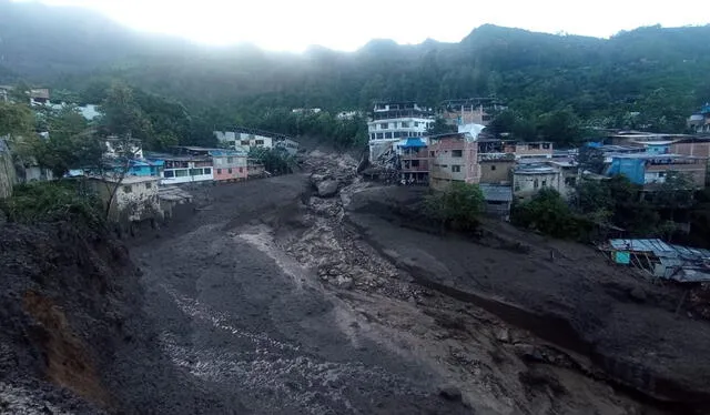  Graves daños y desaparecidos dejó deslizamiento en Huancabamba. Foto: Defensa Civil Canchaque 