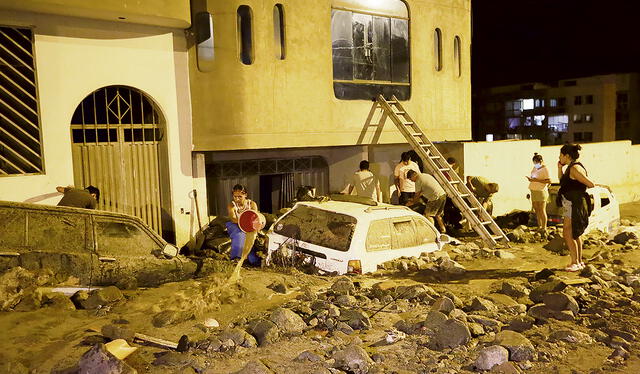  Huaico. En Chosica y Chaclacayo, las lluvias no se detienen. Foto: Antonio Melgarejo/La República    