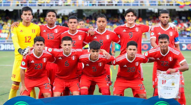 Anderson Villacorta con la selección peruana en el Sudamericano Sub-20 de Colombia 2023. Foto: Libero   