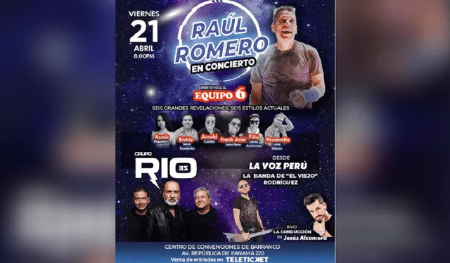  Raúl Romero dio a conocer que en el mes de abril ofrecerá un concierto que contará con la presencia de artistas invitados. Foto: captura Instagram 