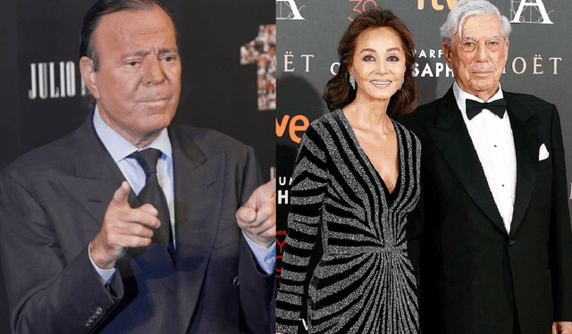  Julio Iglesias mostró su total respaldo a Isabel Preysler tras el fin de su romance con Mario Vargas Llosa. Foto: composición LR/ Getty Images/HEARST   