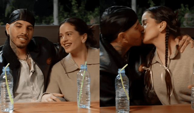  Rosalía y Rauw Alejandro expresan lo enamorados que están durante entrevista con Ibai. Foto: composición LR/YouTube  