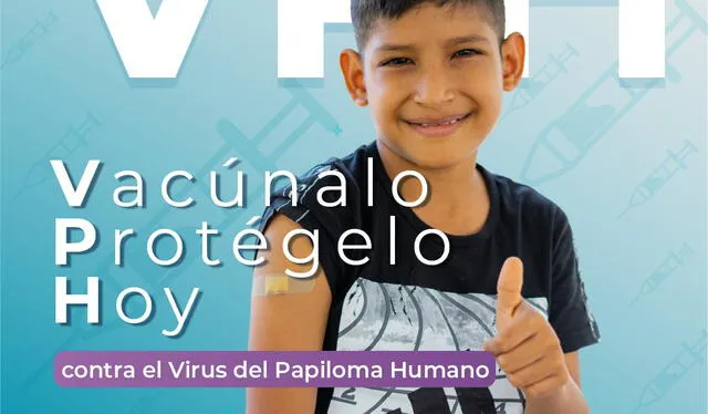 Desde este año, se aplicará la vacuna contra VPH en escolares varones. Afiche: Minsa   