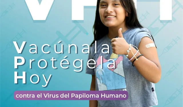 La vacuna contra el VPH es aplicada a niñas desde 2011. Afiche: Minsa 