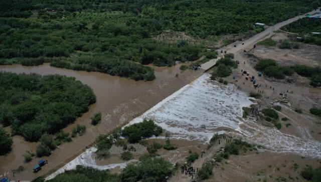 Los pueblos de Tambogrande se encuentran aislados. Foto. Panorama Tambogrande   