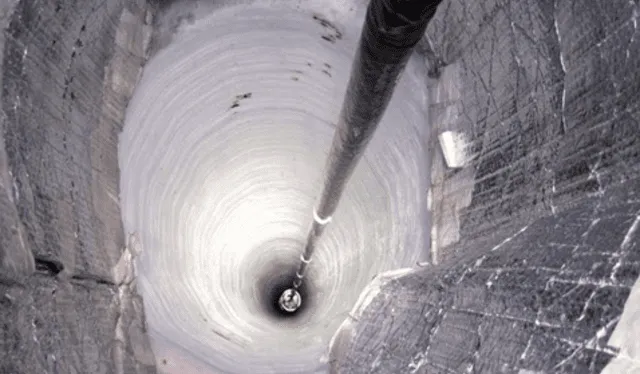 El agujero más profundo de la Tierra hecho por el hombre tiene 12,2 kilómetros de profundidad. Foto: captura YouTube/ Refugio Mental<br>   
