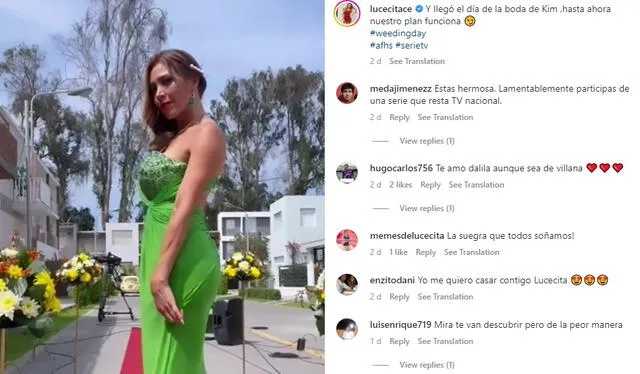  Fans de Lucecita Ceballos creen que la actriz debería dejar la TV peruana y llegar a Netflix. Foto: captrura de Instagram<br><br>    