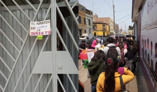 En el local de Cangallo hay almuerzos directos, es decir, sin tickets. Foto: composición LR/Facebook/Comité de comensales UNMSM   