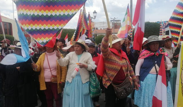 Puno. Región altiplánica ha sida una de las que más rechazo ha mostrado contra Dina Boluarte. Foto: Kleber Sánchez /URPI-LR    