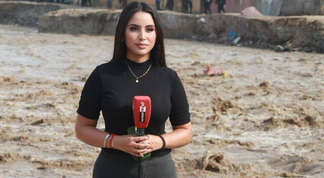  María Fernanda Montenegro reportera del noticiero de TV Perú. Foto: Twitter