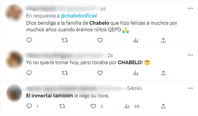  Los internautas reaccionan a la muerte de Chabelo. Foto: Twitter   