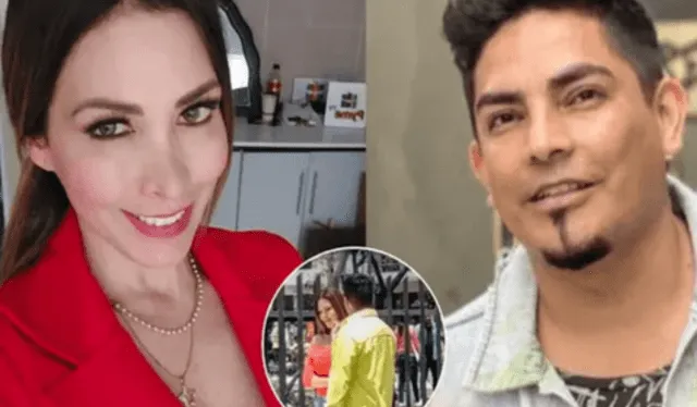 Lucecita Ceballos y Erick Elera tienen buena química en las grabaciones de "Al fondo hay sitio". Foto: composición LR/ captura de América TV/ @lucecitazevallos/ @instarándula/Instagram 