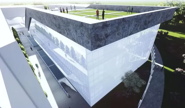 El nuevo pabellón contemplaba un diseño arquitectónico moderno
