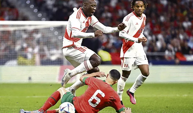 Golpeado. El lateral peruano Luis Advíncula dejó el campo a los 69’ por lesión. Foto: difusión    