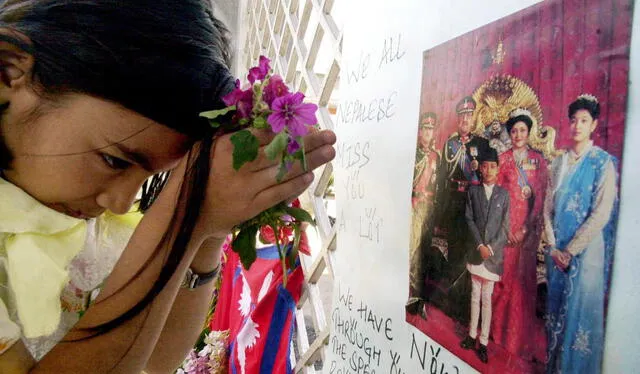 La muerte de la Familia Real conmocionó a Nepal. Foto: AFP   