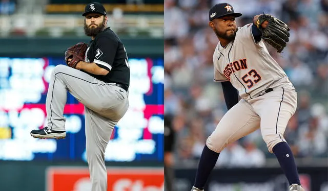 Lance Lynn vs. Cristian Javier es el duelo de pitchers abridores para el juego de HOY, 31 de marzo. Foto: composición LR / AFP   